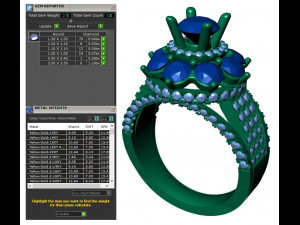 collection of 20 ladies diamond rings - 1 3Dプリントモデル