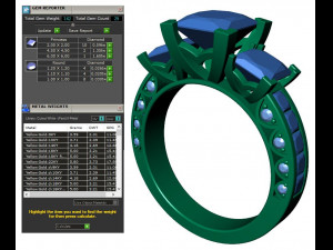 collection of 20 ladies diamond rings - 1 3Dプリントモデル