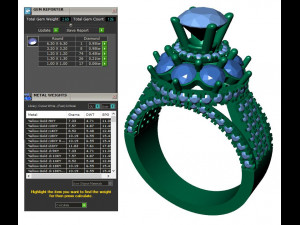 collection of 20 ladies diamond rings - 1 3Dプリントモデル