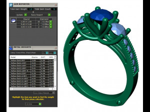 collection of 20 ladies diamond rings - 1 3Dプリントモデル