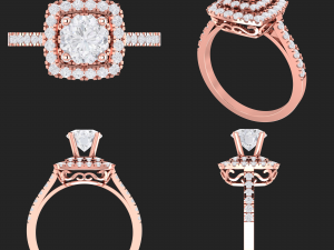 collection of 20 ladies diamond rings - 2 Modelo de Impressão 3D