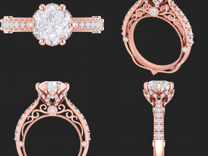 collection of 20 ladies diamond rings - 2 Modelo de Impressão 3D
