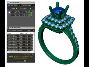 collection of 20 ladies diamond rings - 2 3D Print Model