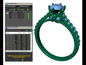 collection of 20 ladies diamond rings -3 3D Print Model