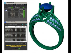 collection of 20 ladies diamond rings -3 3D Print Model