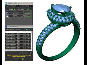 collection of 20 ladies diamond rings -3 3D Print Model