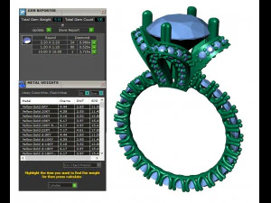 collection of 20 ladies diamond rings -3 3D Print Model