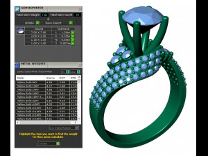 collection of 20 ladies diamond rings -3 3D Print Model