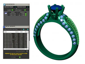 collection of 20 ladies diamond rings -3 3D Print Model