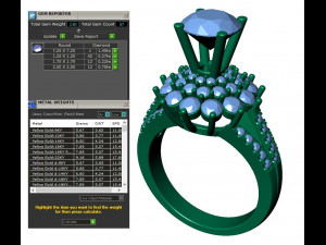 collection of 20 ladies diamond rings -3 Modelo de Impressão 3D