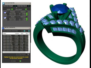 collection of 20 ladies diamond rings -3 3D Print Model