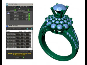 collection of 20 ladies diamond rings -3 3D Print Model