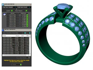 collection of 20 ladies diamond rings -3 3D Print Model