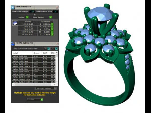 collection of 20 ladies diamond rings -3 3D Print Model
