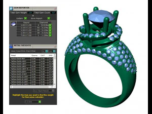collection of 20 ladies diamond rings -3 3D Print Model