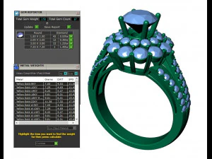 collection of 20 ladies diamond rings -3 3D Print Model