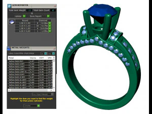 collection of 20 ladies diamond rings -3 3D Print Model