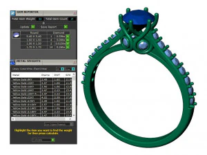 レディース ダイヤモンド リング 20 個のコレクション - 4 3Dプリントモデル