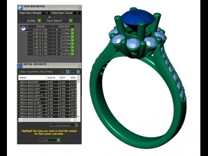 レディース ダイヤモンド リング 20 個のコレクション - 4 3Dプリントモデル