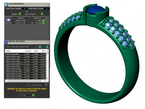レディース ダイヤモンド リング 20 個のコレクション - 4 3Dプリントモデル