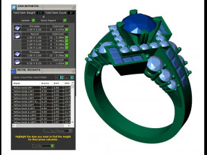 レディース ダイヤモンド リング 20 個のコレクション - 4 3Dプリントモデル