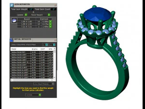 レディース ダイヤモンド リング 20 個のコレクション - 4 3Dプリントモデル