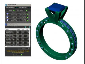 レディース ダイヤモンド リング 20 個のコレクション - 4 3Dプリントモデル