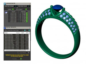 レディース ダイヤモンド リング 20 個のコレクション - 4 3Dプリントモデル