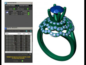 レディース ダイヤモンド リング 20 個のコレクション - 4 3Dプリントモデル