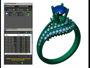 レディース ダイヤモンド リング 20 個のコレクション - 4 3Dプリントモデル