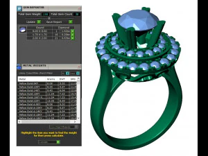 レディース ダイヤモンド リング 20 個のコレクション - 4 3Dプリントモデル