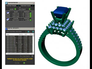 レディース ダイヤモンド リング 20 個のコレクション - 4 3Dプリントモデル