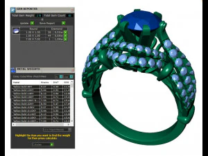レディース ダイヤモンド リング 20 個のコレクション - 4 3Dプリントモデル