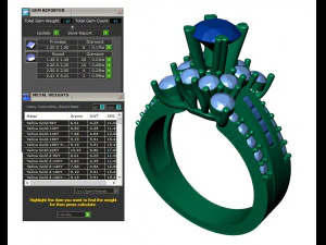 レディース ダイヤモンド リング 20 個のコレクション - 4 3Dプリントモデル