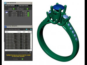 collection of 20 ladies diamond rings - 5 3D Print Model