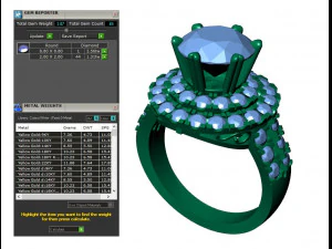 collection of 20 ladies diamond rings - 5 3D Print Model