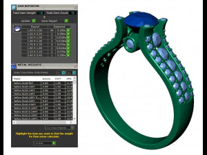 collection of 20 ladies diamond rings - 5 3D Print Model