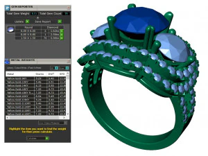 collection of 20 ladies diamond rings - 5 3D Print Model