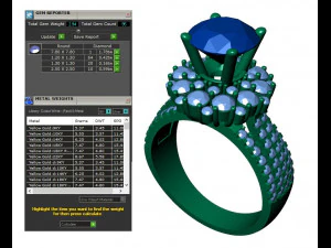 collection of 20 ladies diamond rings - 5 3D Print Model