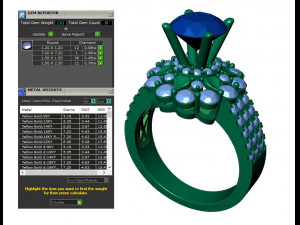 collection of 20 ladies diamond rings - 5 3D Print Model