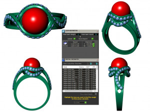 collection of 20 ladies pearl rings - 1 Modello di stampa 3D