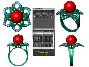 collection of 20 ladies pearl rings - 1 Modello di stampa 3D
