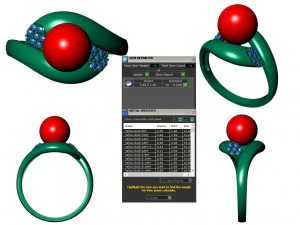collection of 20 ladies pearl rings - 3 3D Print Model