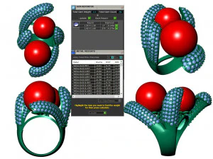 collection of 20 ladies pearl rings - 3 3D Print Model