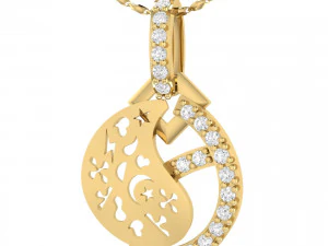 collection of 20 diamond pendant - 1 3D Print Model