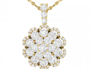 collection of 20 diamond pendant - 2 3D Print Model