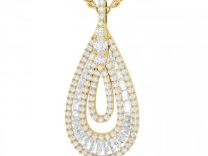 collection of 20 diamond pendant - 2 3D Print Model