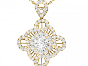 collection of 20 diamond pendant - 2 3D Print Model
