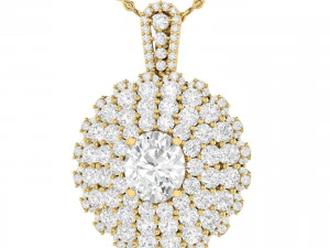 collection of 20 diamond pendant - 2 3D Print Model