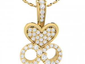 collection of 20 diamond pendant - 4 3D Print Model